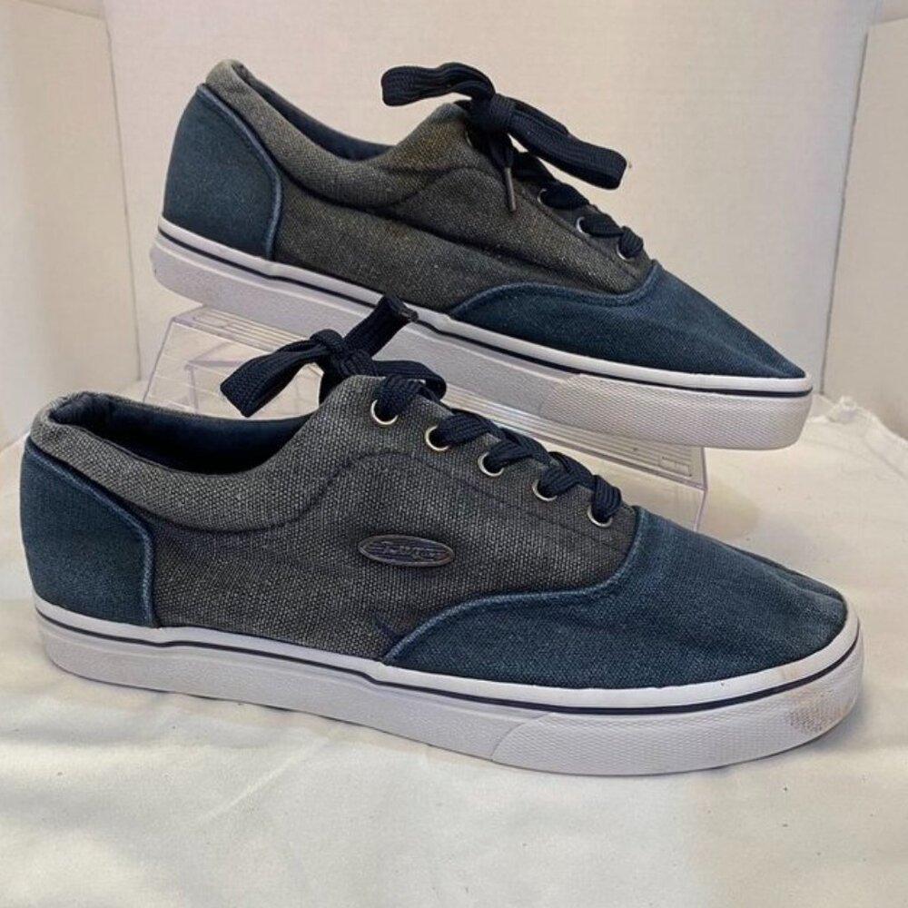 Lugz Vet MM Canvas Low Top Sneakers Navy Blue White Men’s Size 8.5 MVETMMC-411